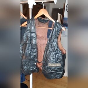 LEATHER VEST/ 1970'S